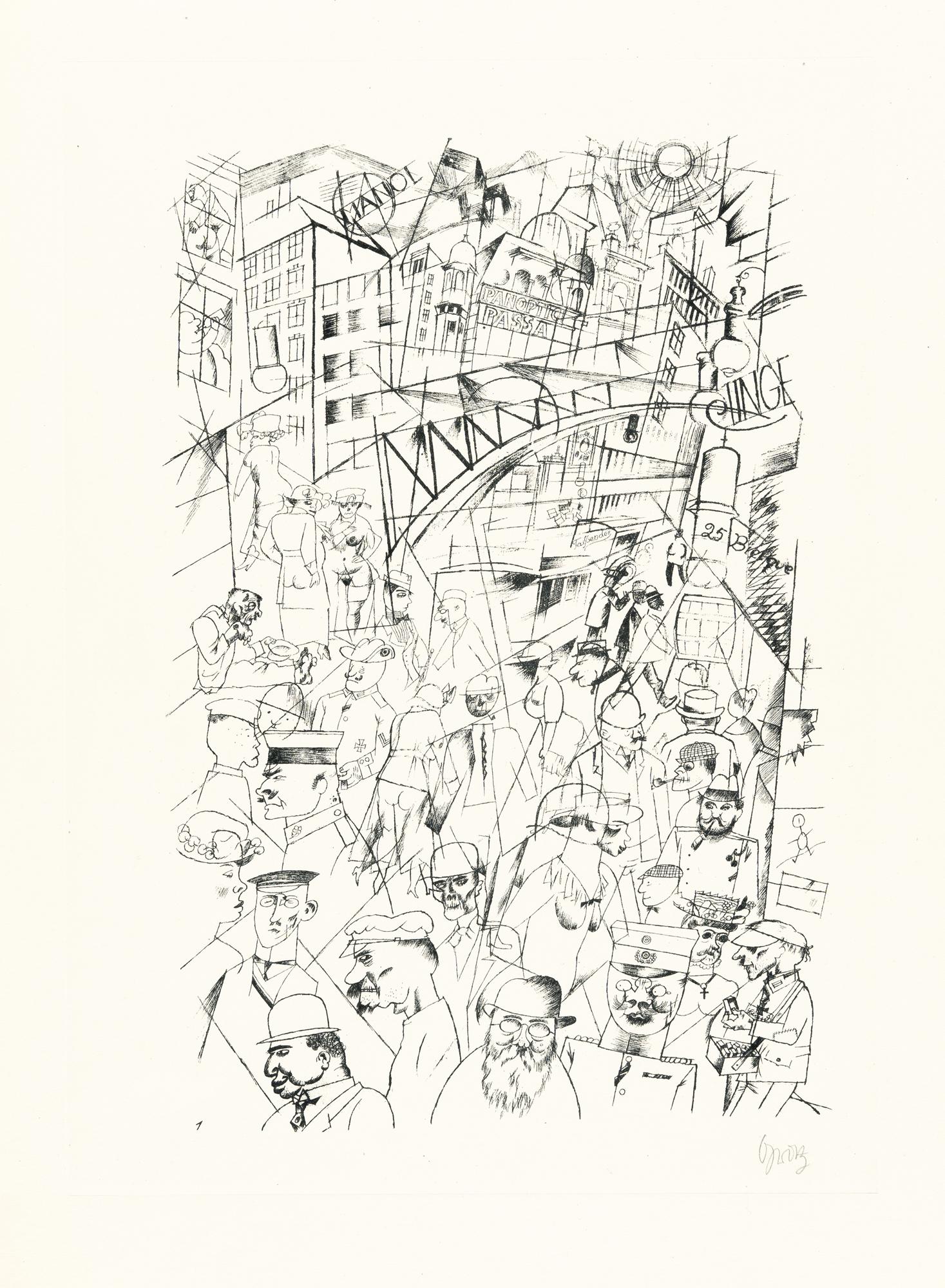 George Grosz - Friedrichstraße aus: Ecce homo