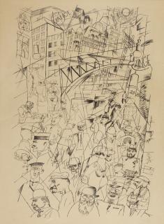 George Grosz - Friedrichstrasse (Drückers E 49)