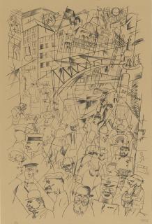 George Grosz - Friedrichstrasse (Dückers E 49)