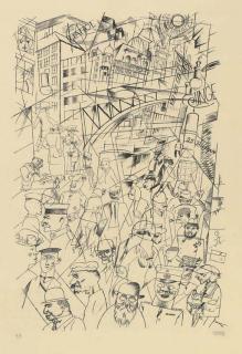 George Grosz - Friedrichstrasse (Dückers E49)