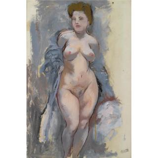 George Grosz - German Standing Nude