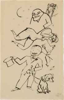 George Grosz - Herr und Hund (Man and Dog)
