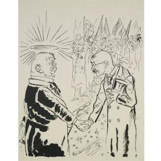 George Grosz - Hindenburg Von Noske Begrüsst