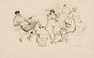 George Grosz - Im Bordell.