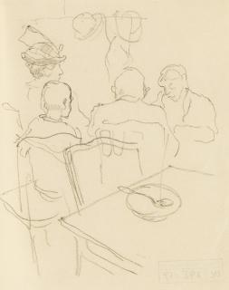 George Grosz - Im Restaurant