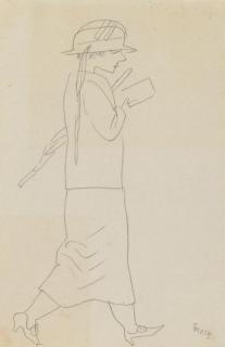 George Grosz - Konvolut von 2 Bleistiftzeichnungen