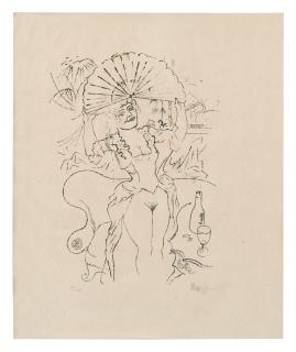 George Grosz - Lady Hamilton Mit Dem Fächer (Dückers Bii, 8)