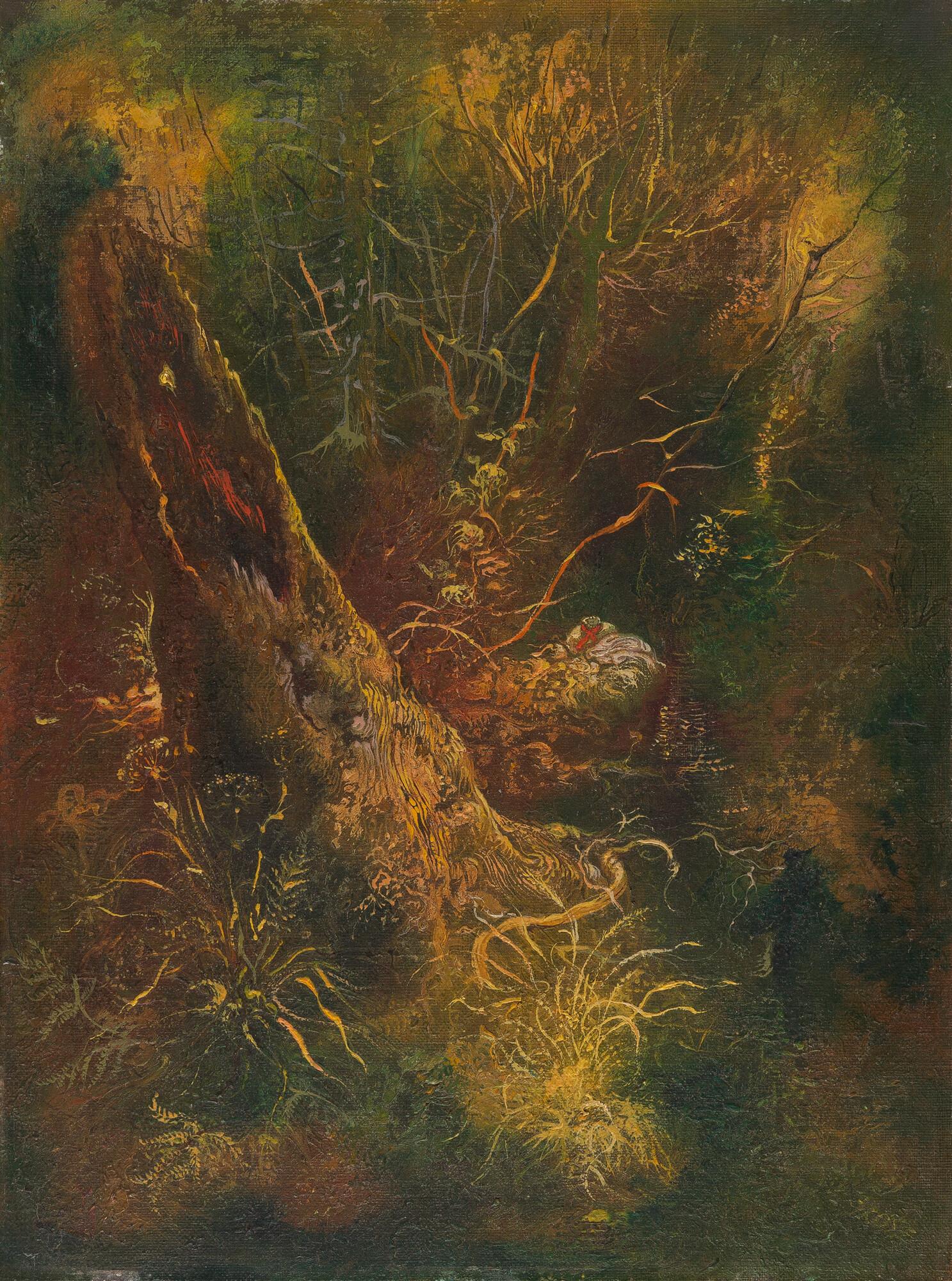 George Grosz - „Landscape, Garnet Lake“.