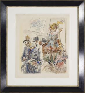 George Grosz - Maler und Modell