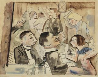 George Grosz - Nachtlokal (Nightclub)