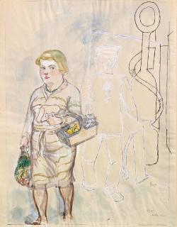 George Grosz - Neben uns, Strassenszene, Berlin