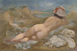 George Grosz - Nude in blue