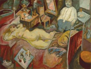 George Grosz - Paar im Zimmer