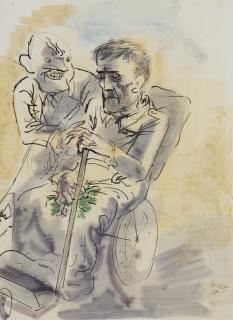 George Grosz - Patient (A Double-Sided Work)