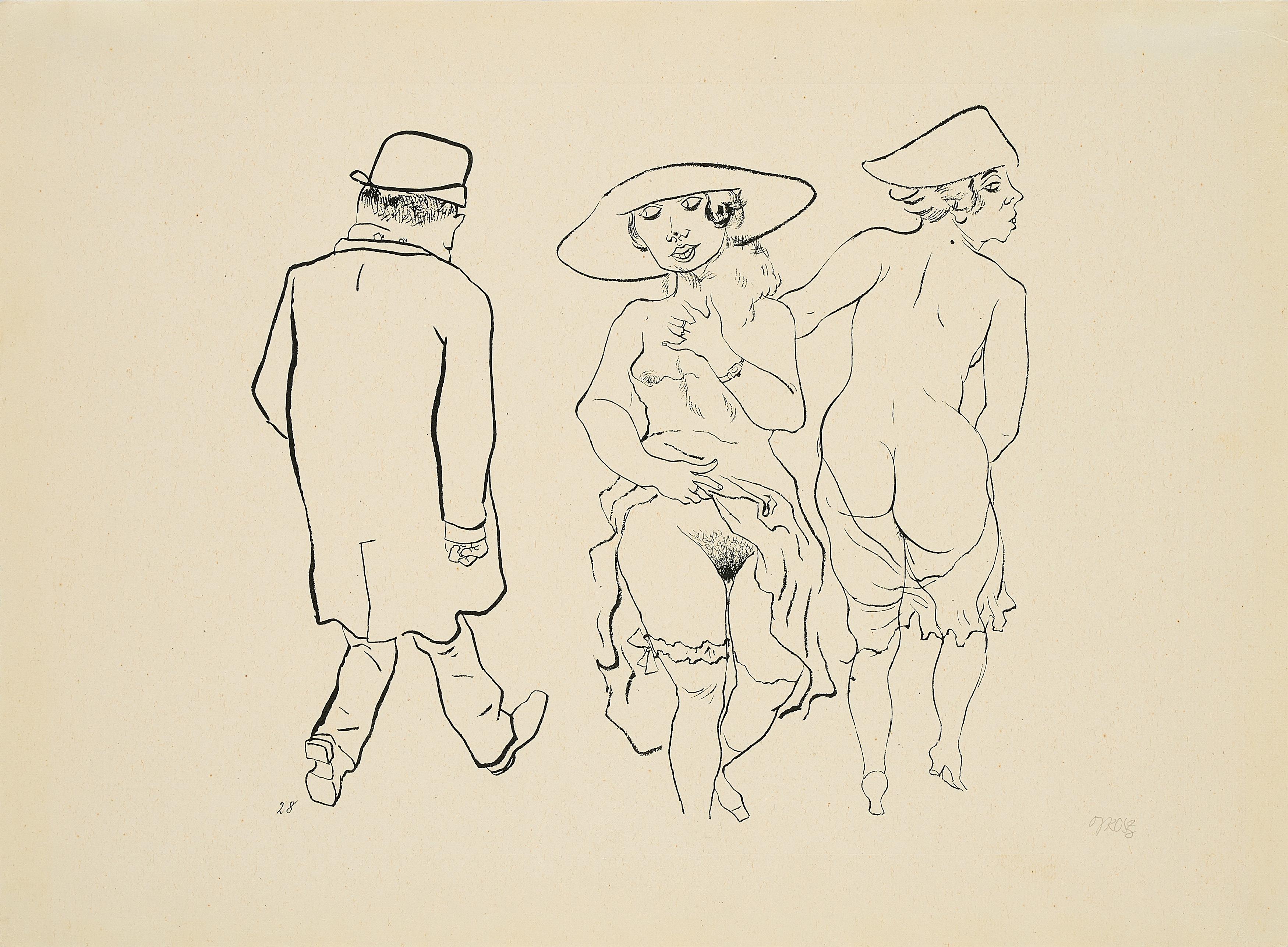 George Grosz - Promenade (Aus: Ecce Homo).