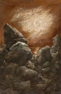 George Grosz - „Rocks at Bornholm, Danmark“.