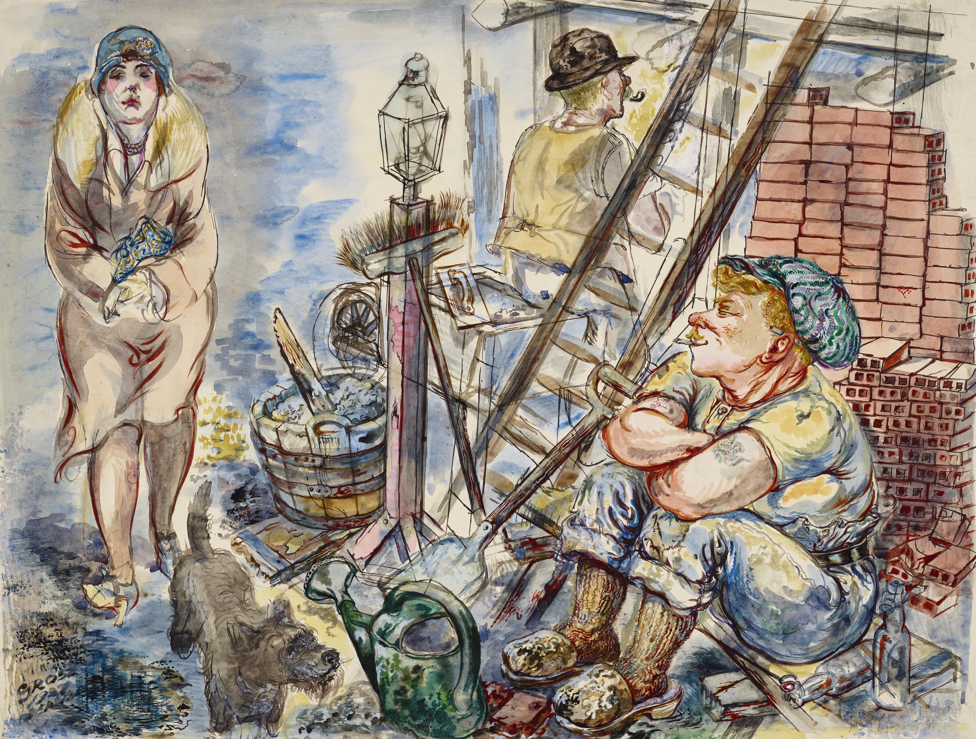 George Grosz - Schlangenhaut und Pantinen