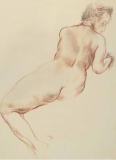 George Grosz - Seated Nude