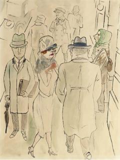 George Grosz - Sirene In der Potsdamerstrasse (Berlin), No. 3