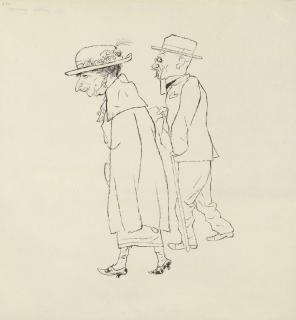 George Grosz - Sonntagsspaziergang, Paris