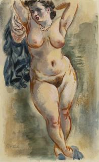 George Grosz - Standing Female Nude