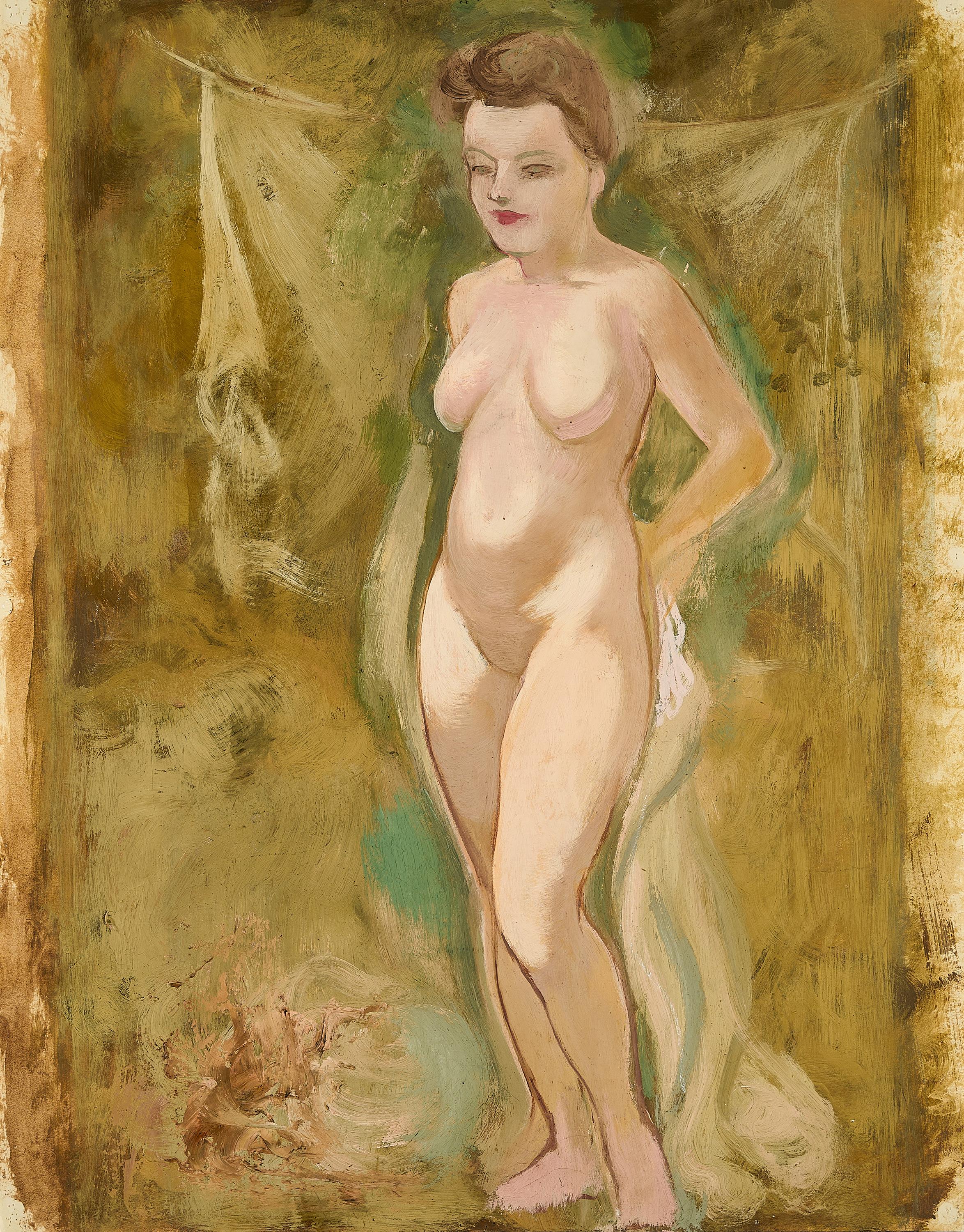 George Grosz - Stehender Akt.