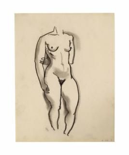 George Grosz - Stehender Weilblicher Akt