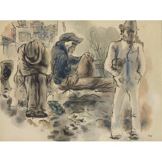 George Grosz - The Park Bench