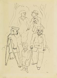 George Grosz - Tiergarten, Berlin