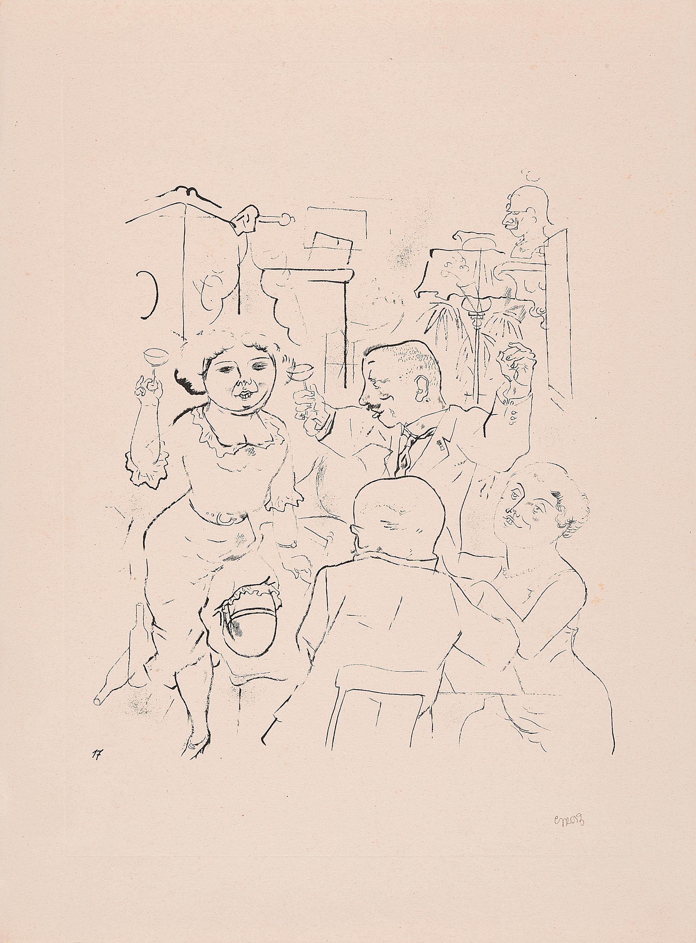 George Grosz - Verlobung (Aus: Ecce Homo).