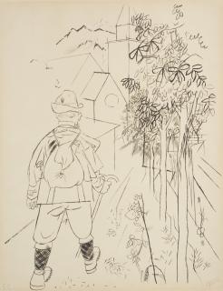 George Grosz - Wanderbursch (Wanderer)