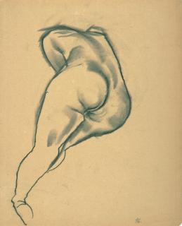 George Grosz - Weiblicher Akt.