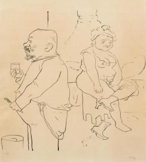 George Grosz - Zu Hause (Mammi und Pappi).