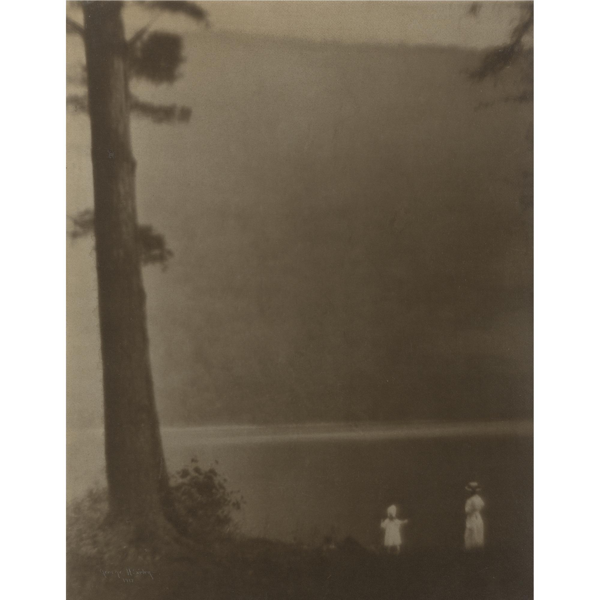 George H. Seeley - Landscape With Two Figures