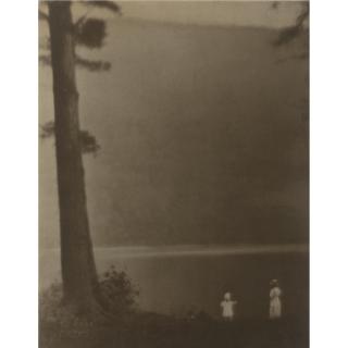 George H. Seeley - Landscape With Two Figures