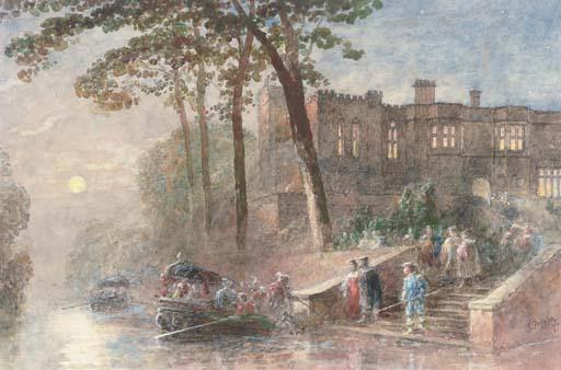 George Haydock Dodgson - Leaving the party by boat