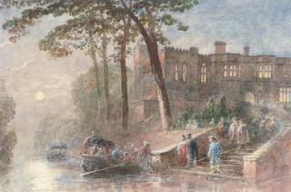 George Haydock Dodgson - Leaving the party by boat