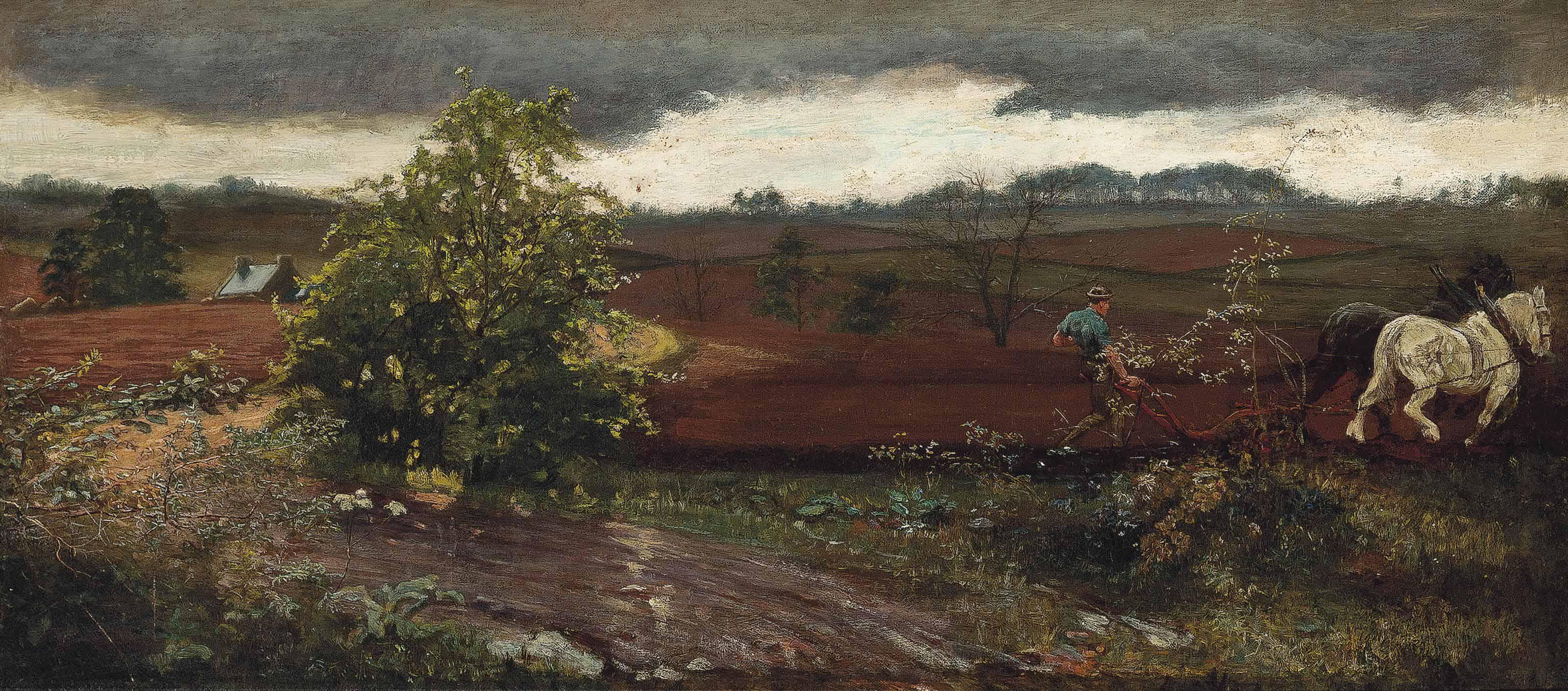 George Heming Mason, A.R.A. - The Plough