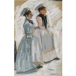 George Hendrik Breitner - Dutch amsterdam Servant Girls