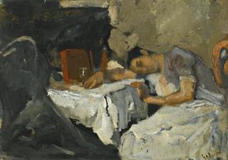 George Hendrik Breitner - Dutch Sleeping Girl