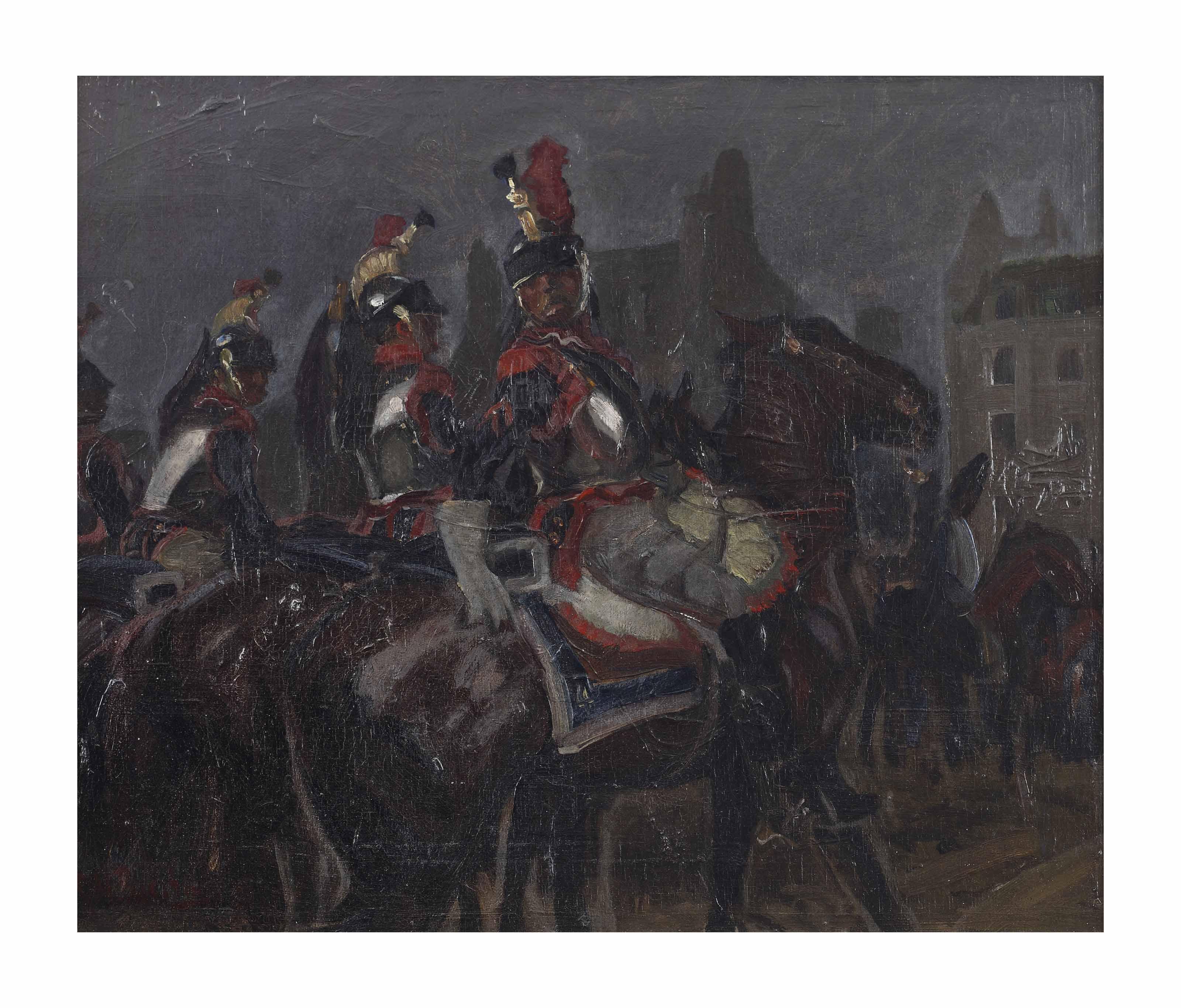 George Hendrik Breitner - French cuirassiers, Paris