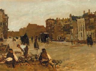 George Hendrik Breitner - Rokin straatwerkers