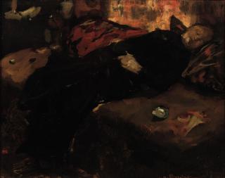 George Hendrik Breitner - Rust: girl on a sofa