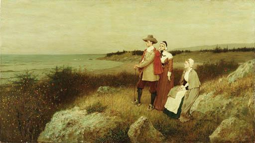 George Henry Boughton - Looking Out To Sea