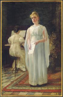 George Henry Boughton - The Music Lesson