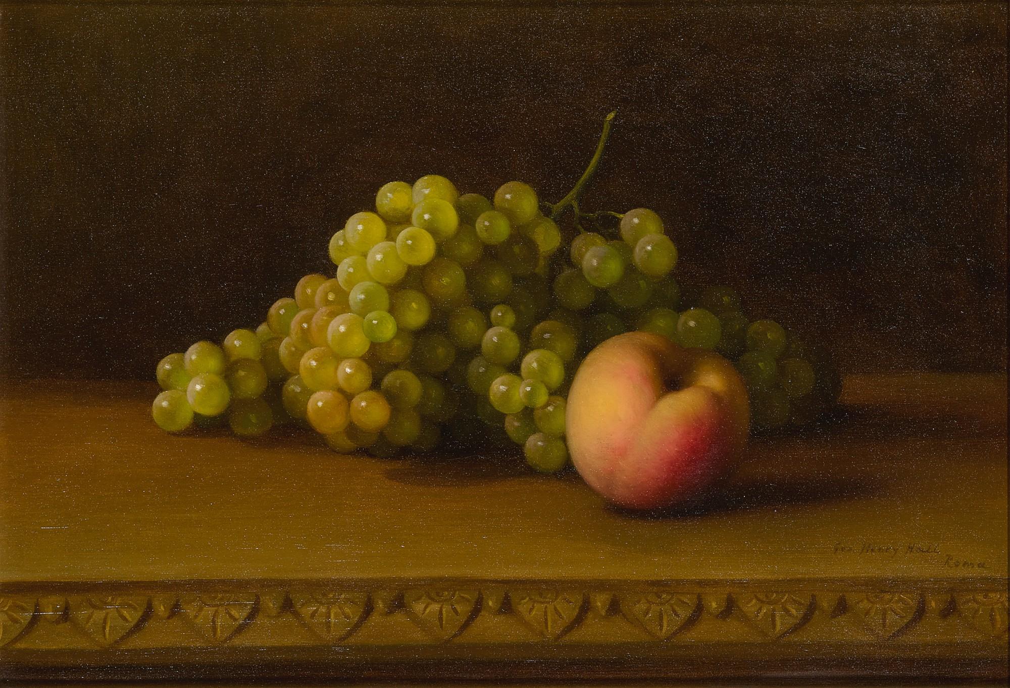 George Henry Hall - Grapes And Peach