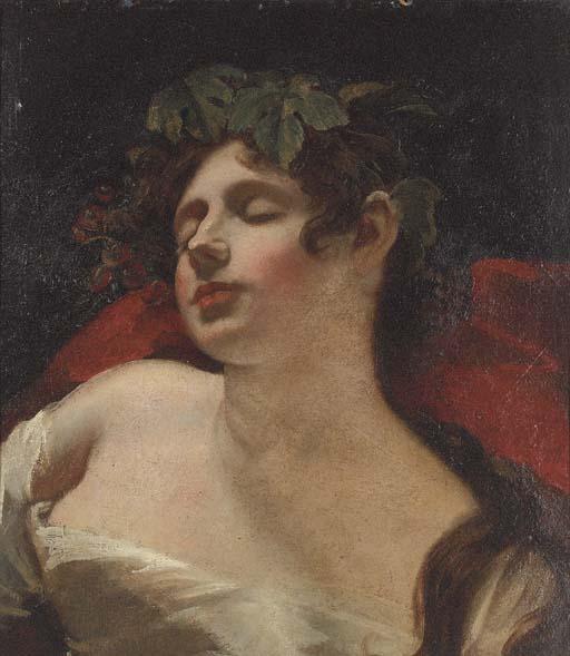 George Henry Harlow - A sleeping bacchante recto, and Lucy on the rocks verso