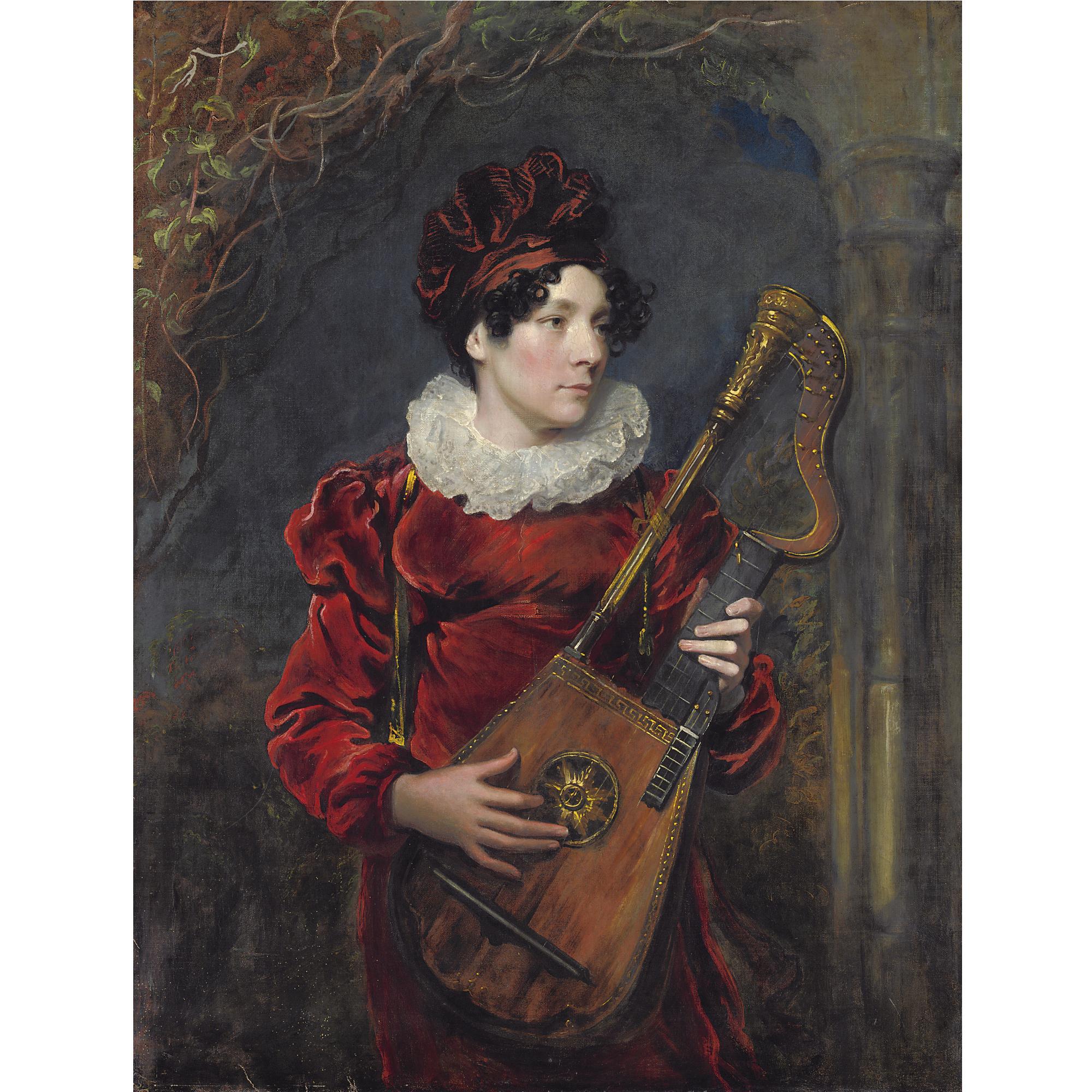 George Henry Harlow - Portrait Kitty Stephens, Later Countess Of Essex (1794 - 1882)