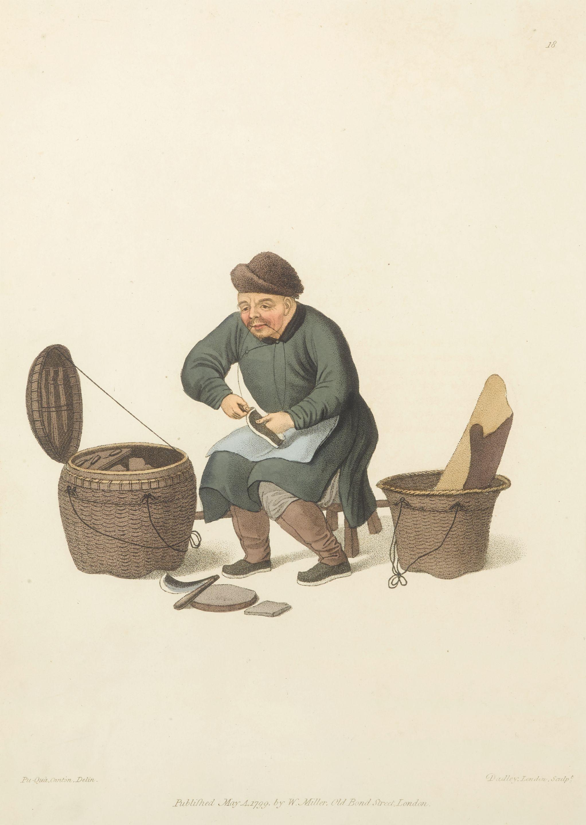 George Henry Mason - Eleven Plates from the 1804 series \'the Costumes of China\'