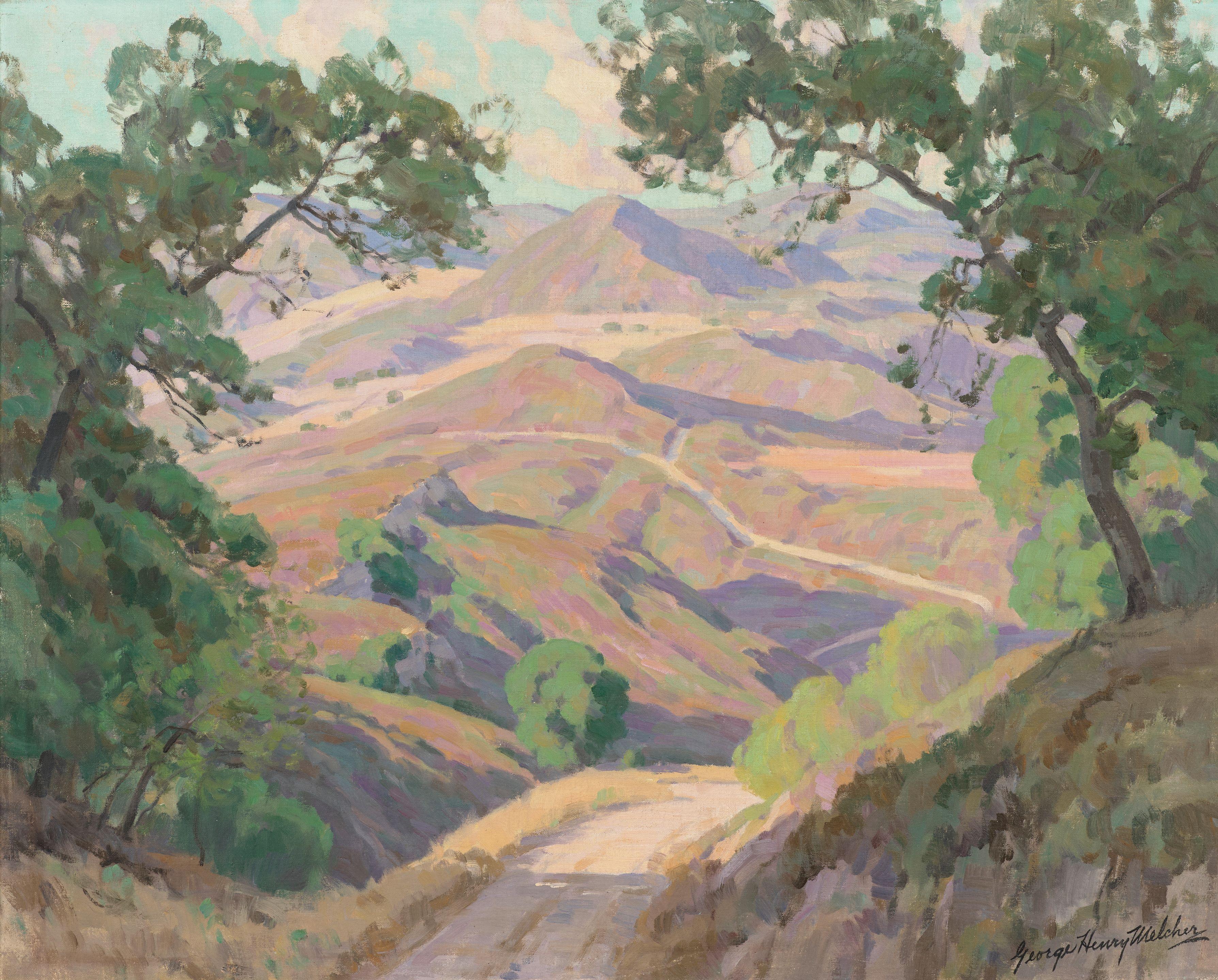 George Henry Melcher - Road Up The Mountain 24 1/4 x 30 1/8in (61.6 x 76.5cm)